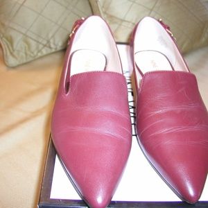 Nine West - Andsey Red Leather Loafers